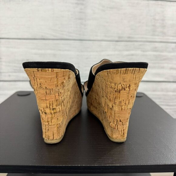 Charles By Charles David Wedge Cork Sandals Size 9.5 - Picture 3 of 5
